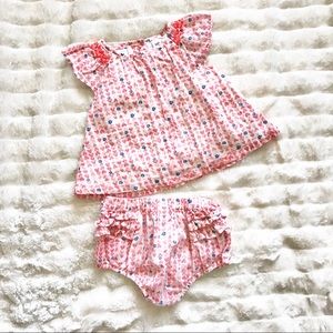 Linen hearts matching set 💕